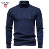 2026 Herbst und Winter Dicker Warmer Pullover Herren Hoher Kragen Schlanke Passform Herrenpullover Strickpullover