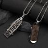 Letter Skateboard Titanium Necklace: Non-fading Pendant, Versatile Hip Hop Chain