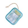 Cartoon Printed PVC Clear Bag Multiple Pockets Lightweight Carryall Kids Activity Display Bag For Daily Essential