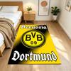 Borussia Dortmund Passion Anti-slip Rug Soft Plush Non-slip Bottom Pet-friendly Living Room Retro American Style Birthday Gift for Family