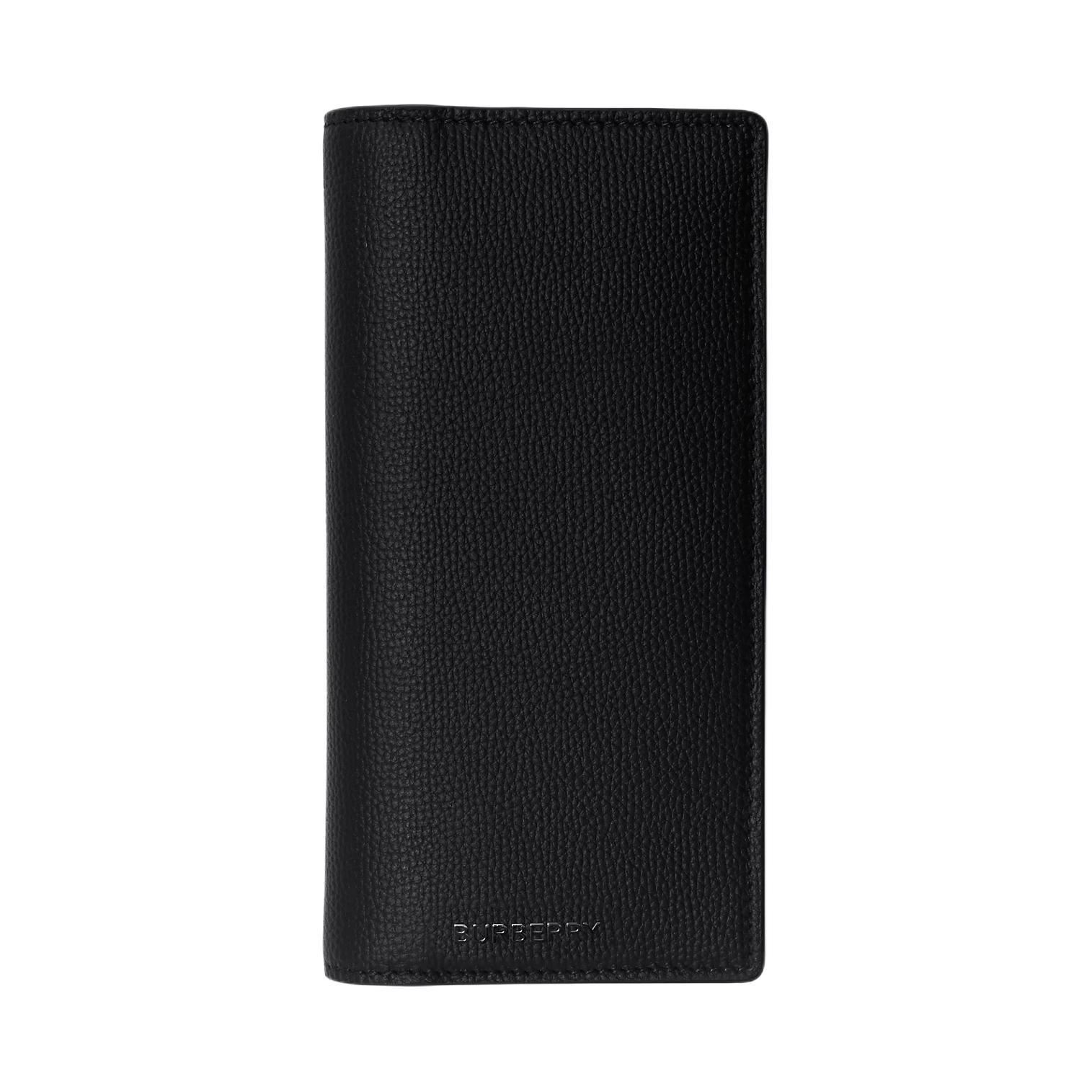

Burberry Letter Logo Flip Closure Leather Wallet Men wallet Black 80840701 Gift Set(Basic Set+Box+Shopping Bag)