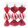 Electroplated Plastic Christmas Tree Candy Ornaments