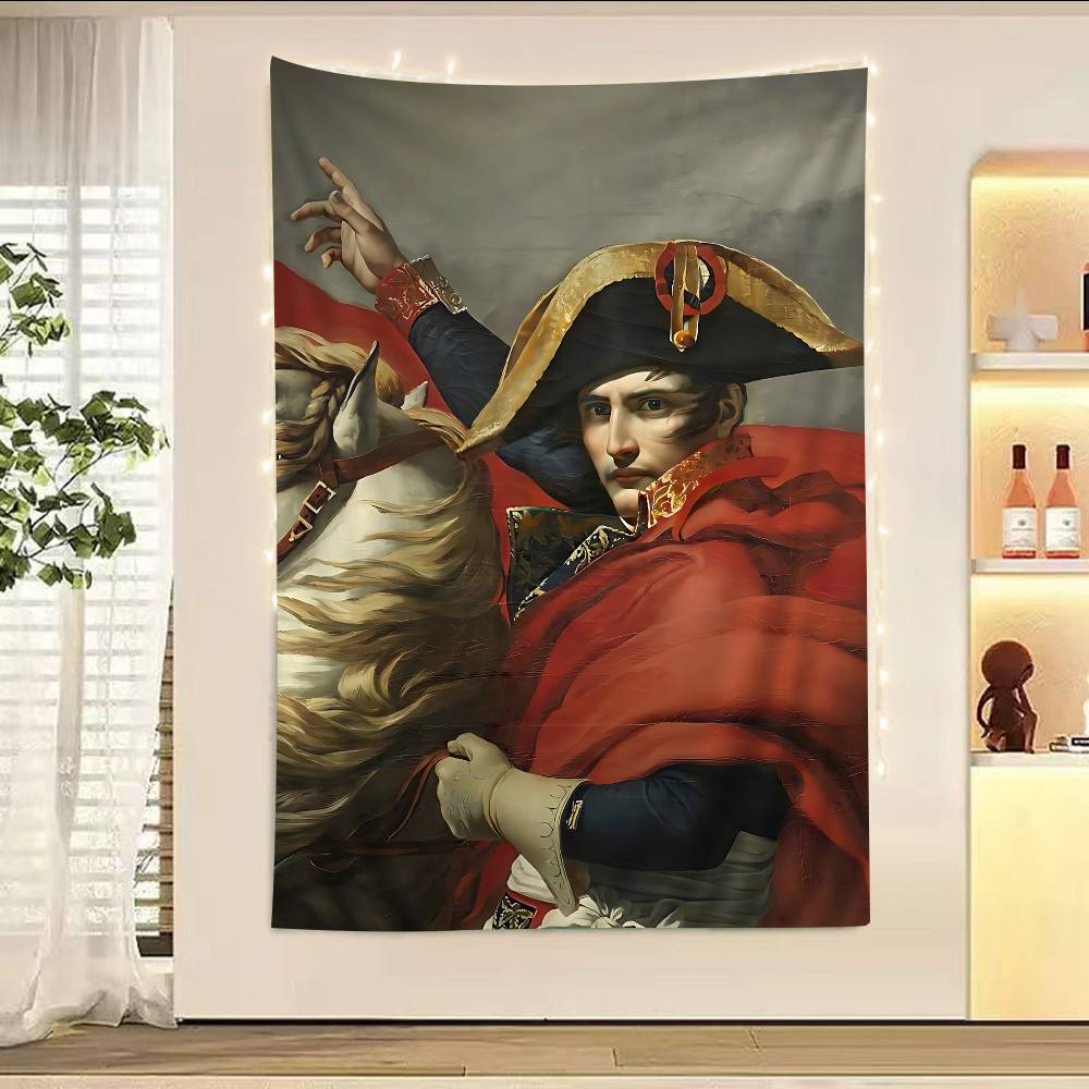 Napoleon Bonaparte Art Colorful Tapestry Wall Hanging Hanging Tarot Hippie Wall Rugs Dorm Wall Art Decor