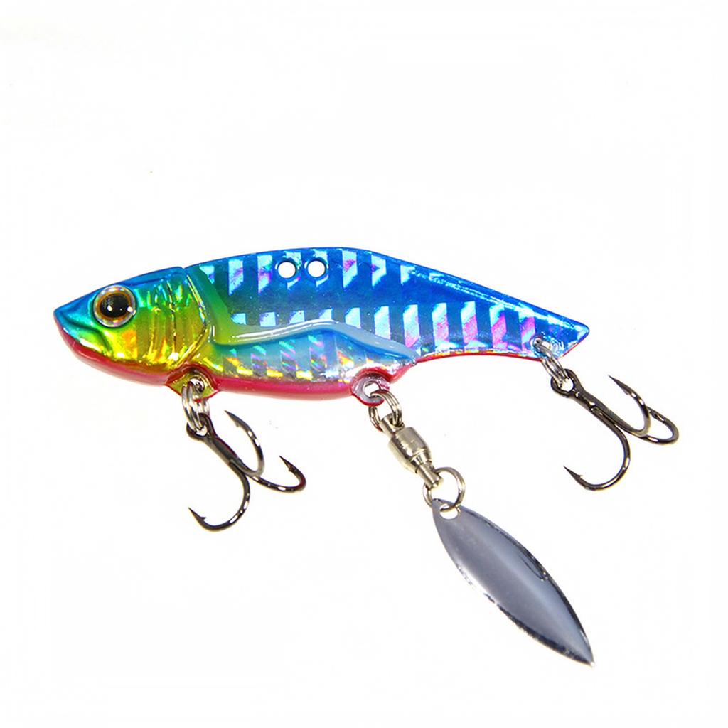 Rotating Fishing with Grooved Treble Hook for and Topmouth Culter, Artificial