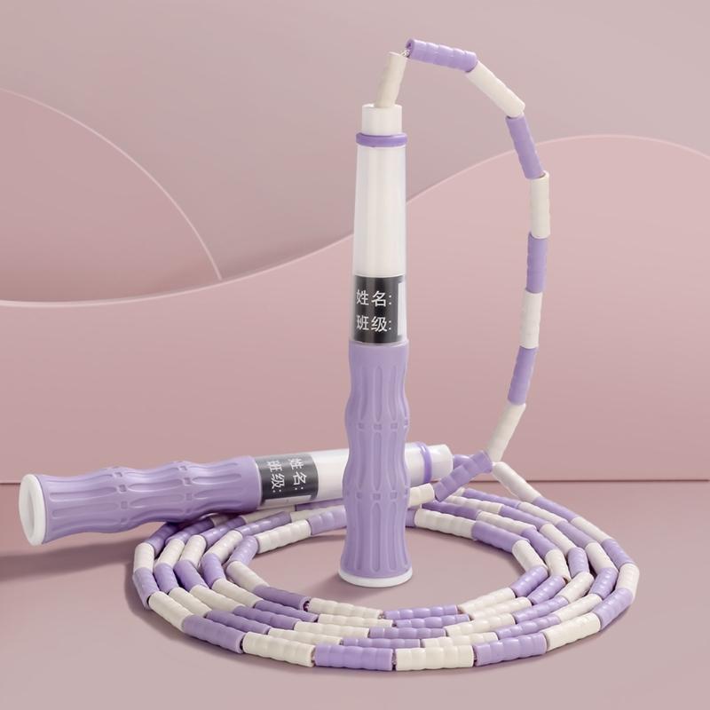 Keep Workout and Weight Loss Fitness Segmented Adjusted Beaded Jumping Rope