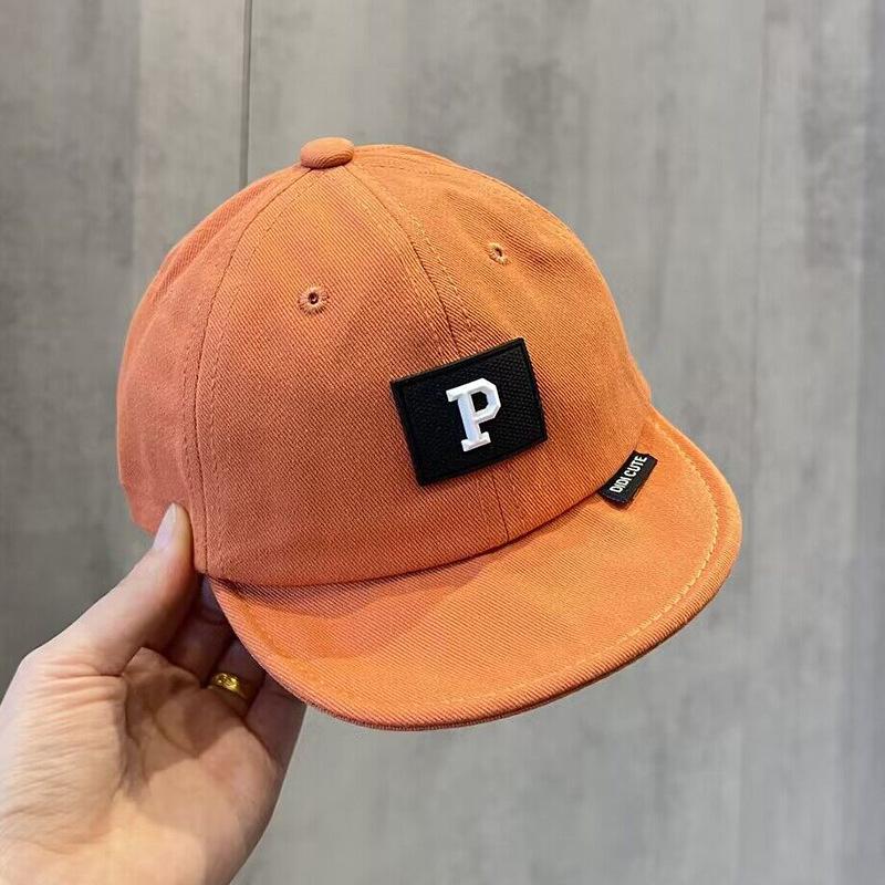 

Однотонная детская бейсболка с надписью, мягкая козырек для малышей, мальчиков и девочек, регулируемые детские хлопковые солнцезащитные шляпы оранжевый