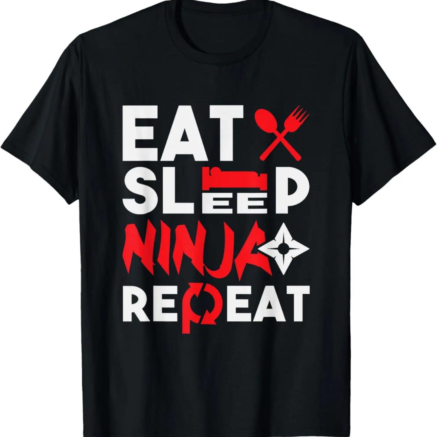 

Ешь Спи Ниндзя Повторяй - Карате Тхэквондо Боевые искусства ММА Футболка XXXXXL чёрный