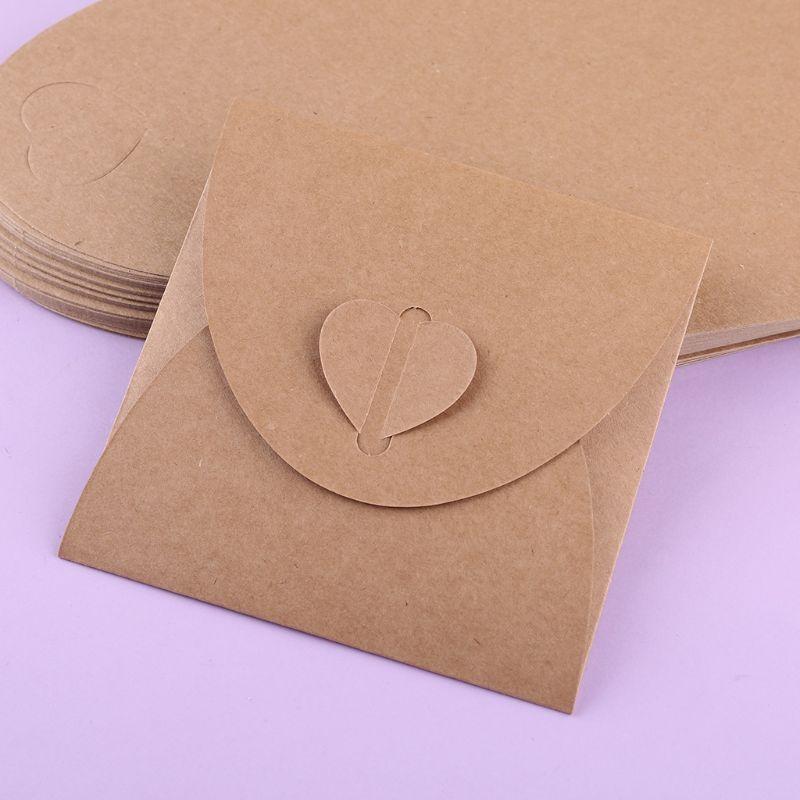 

W89C Unique Kraft Paper Envelope European for Discs Storage DIY Postcard 50PCS China Mainland