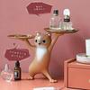 Moin Figure Ornament Cat Accessory Holder Dimensions 36cm Width 25cm Height 17cm Depth Interior Miscellaneous Items Small Plate Item Cute White Gold