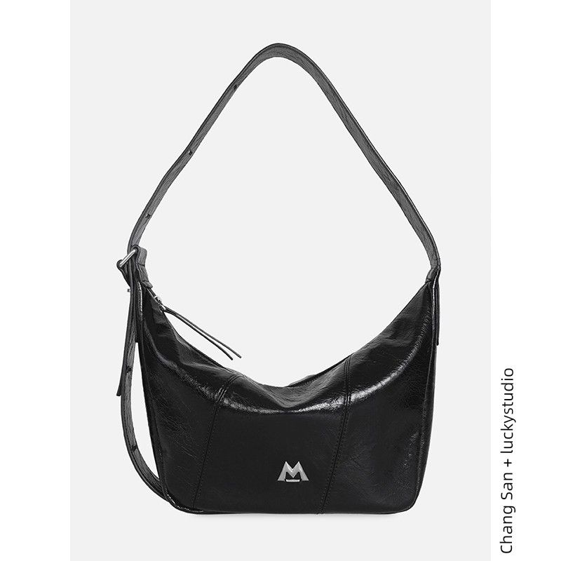 

Kikawa Card Original Design Hobo Retro Shoulder Bag Work Clothing Easy Matching Tote Bag Women Bag 2025 New Crossbody Bag Black