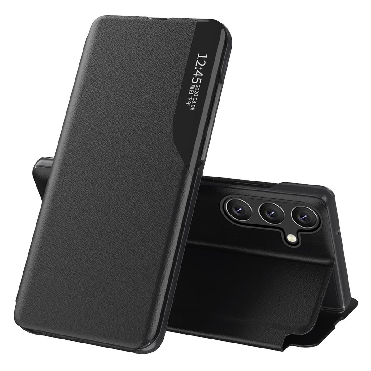

For Samsung Galaxy S24 FE Case View Window PU Leather Stand Cover A