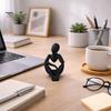 Arbeitsplatzdekoration Nordischer Stil Ornament, Abstrakte Dickere Design Schreibtischskulptur, Skulptur 3D Gedrucktes Schreibtischzubehör für Home Office Exquisit