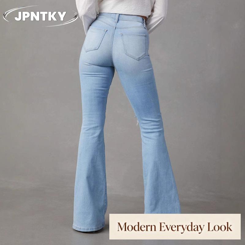 JPNTKY Women's Fashion Casual Solid Color Print Pants & Capris
