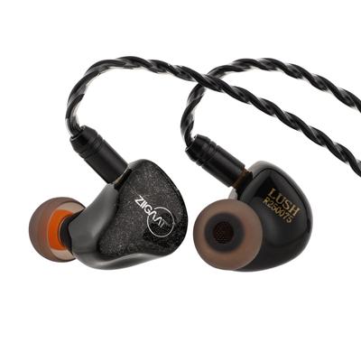 Linsoul ZiiGaat Lush Hybrid (4BA+1DD) High-End In-Ear Høretelefoner, Fremstillet i Kina, Kan udskiftes med kabel, Hybrid Konfiguration med Dynamisk Driver og Subwoofer,