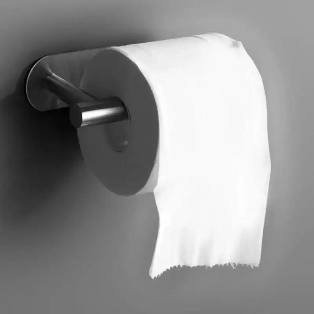 No Drill Toilet Paper Holder Stainless Steel Wall Mount Self Adhesive Tissue Hanger Napkin Storage Kitchen Bathroom Accessories