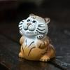 Yixing Yixing Lila Ton Tee-Haustier Niedliche Tigerstatue Dekoration Tierhandwerk Teegeschirr Dekoration