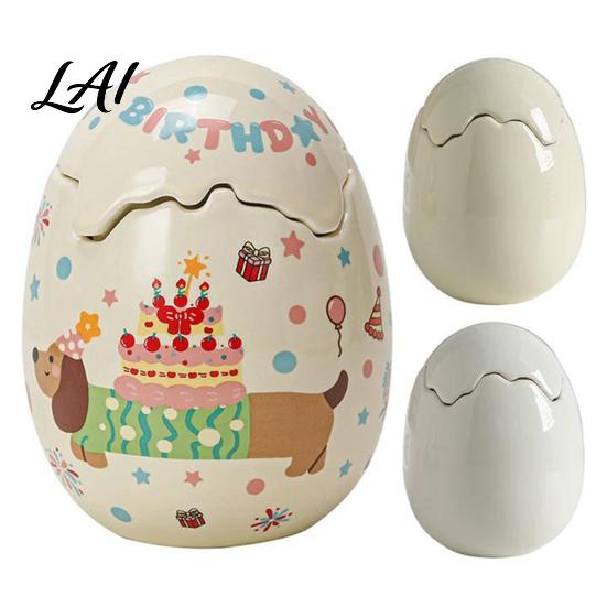 Unique Housewarming Gift Ceramic Eggshell Candle Holder for Scented Candles Candles Container Minimalist Art Ornament Home Decor Tabletop
