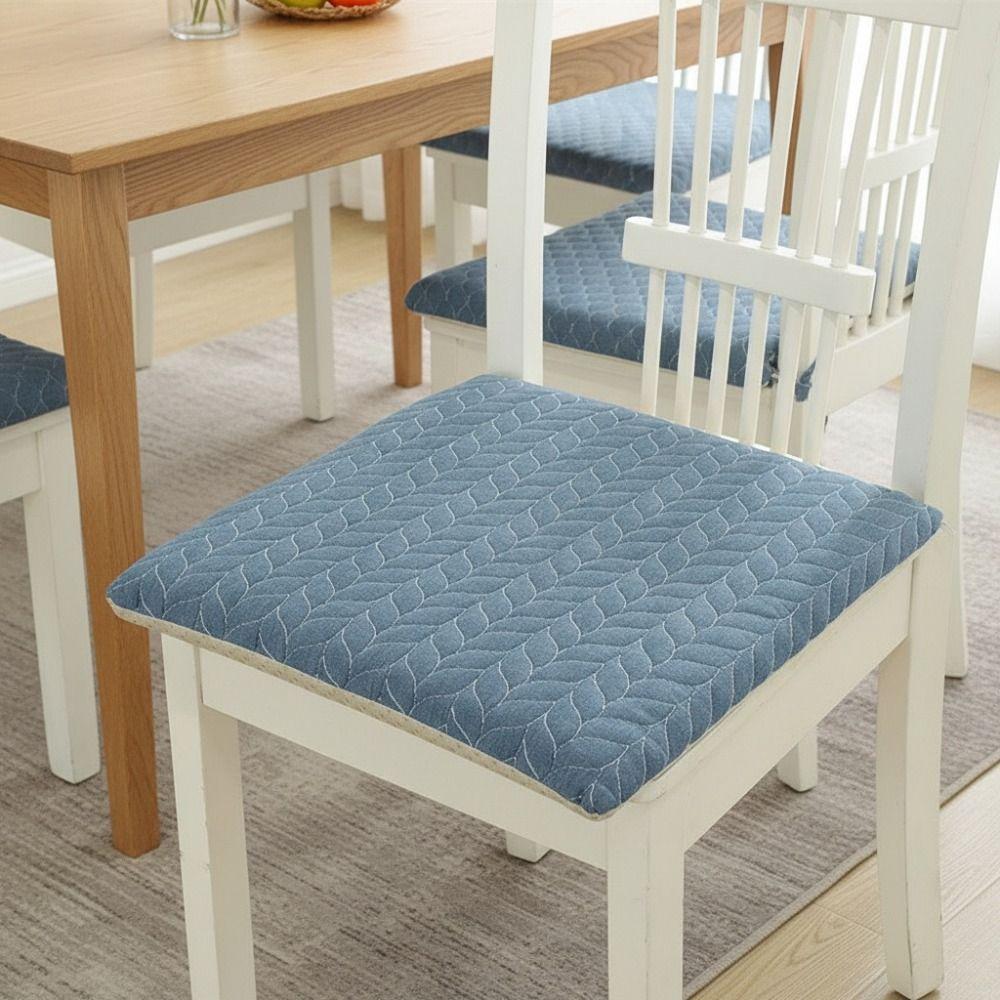 Square Japanese Cotton Chair Cushion with Strap Chair Mat Durable Seat Cushion  Dining Chair