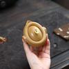 Gold Ingot Hand-Grip Yixing Zisha Teapot 130cc - Golden Section Mud Kung Fu Teapot