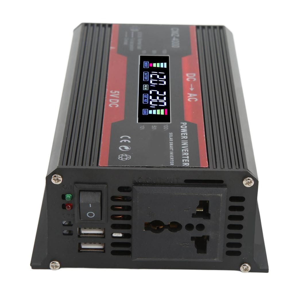 300W Modified Sine Wave Inverter Dual USB Ports 4.2A Fast Charging Car Power Inverter with Color Digital Display 12V To