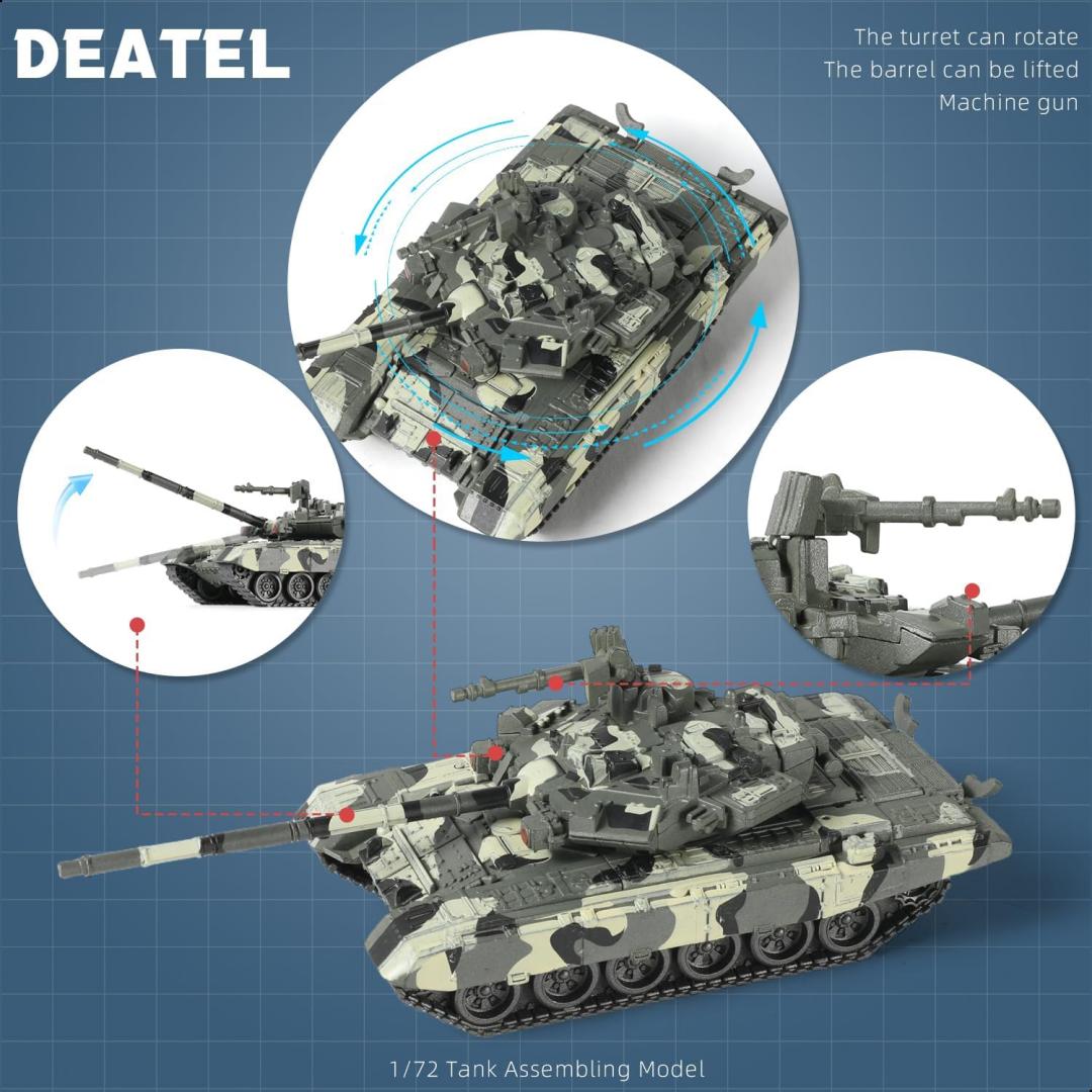 

Игрушка-симулятор танка Т-90 Боевой танк Модель Современная военная 1:Модель для самостоятельной сборки масштаба 48, пластик АБС, украшение, подарок