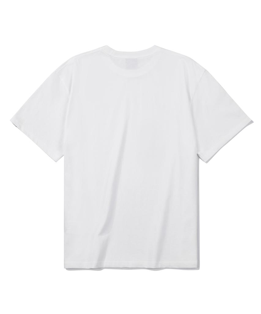 COLUMBIA UNIVERSITY Cu Signiture Small Logo T-Shirts White