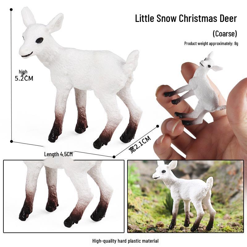 Arctic Wildlife Igloo Toy Set: Deer, Rabbit, and White Fox