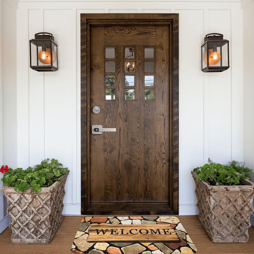 Europe Style Simulation Stone Doormat Mat Anti-Slip  Bathroom Kitchen Garage Rug Carpet 40*60cm