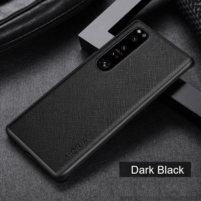 

Fabric Case for Sony Xperia 5 10 1 VII VI V IV III ACE Pro-I Cover Soft Cloth PU Leather Shockproof Anti-slip Shell Fundas for Xperia 1 чёрный