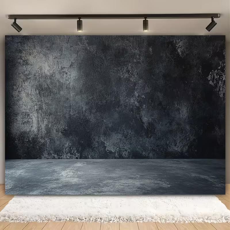 2D Grunge Textured Cement Backdrop Photography Background Banner