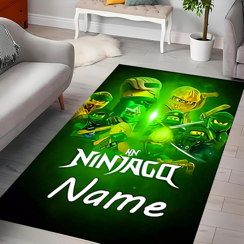 Custom Personalization Lego Ninjago Area Rug - Perfect For Kitchen, Bathroom,Laundry Room Decor Large Size Available,Gift All Seasons