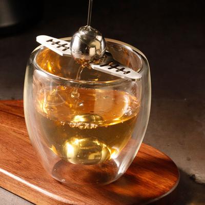 Espresso Cooling Ball with Holder Stainless Steel Iced Coffee Chiller Dilution-Free Cooling Tool for Cocktails Whiskey