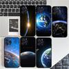 Earth Stars Space Phone Case For IPhone 16 15 14 13 12 Mini 11 Pro XS Max X XR SE 6 7 8 Plus Soft Silicone Cover