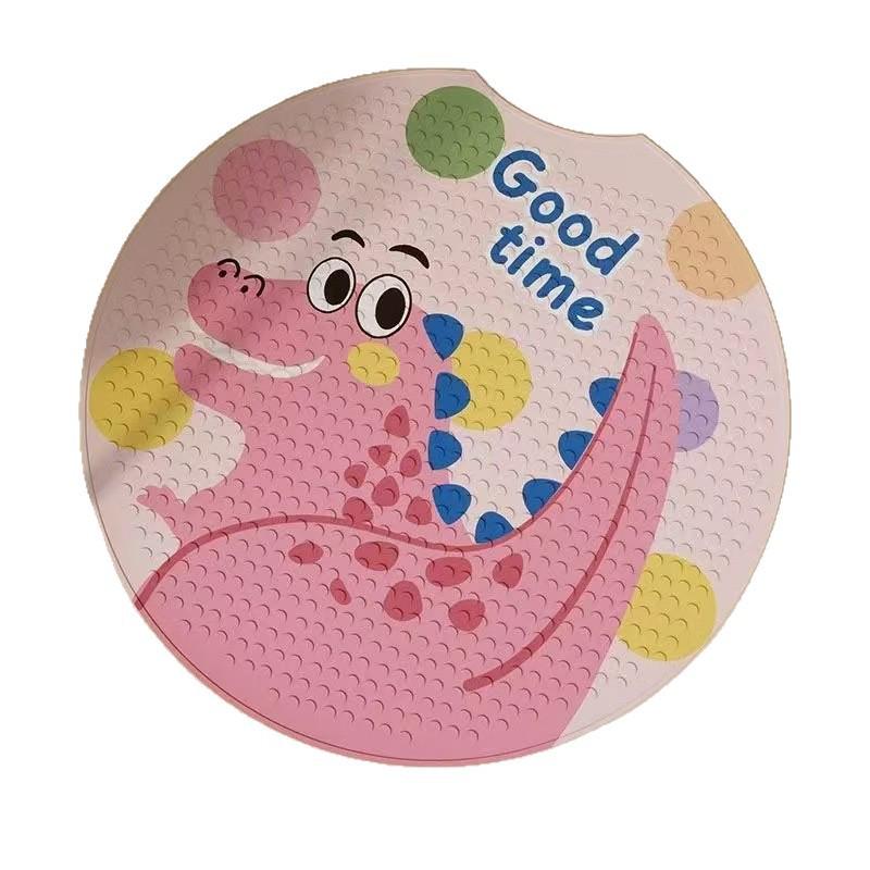 Children's Non-slip Cartoon Bathroom Mat with Suction Cups