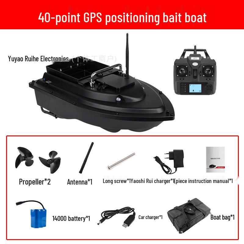 Large Remote Control Bait Boat with GPS & Auto Return for Fast Cruising