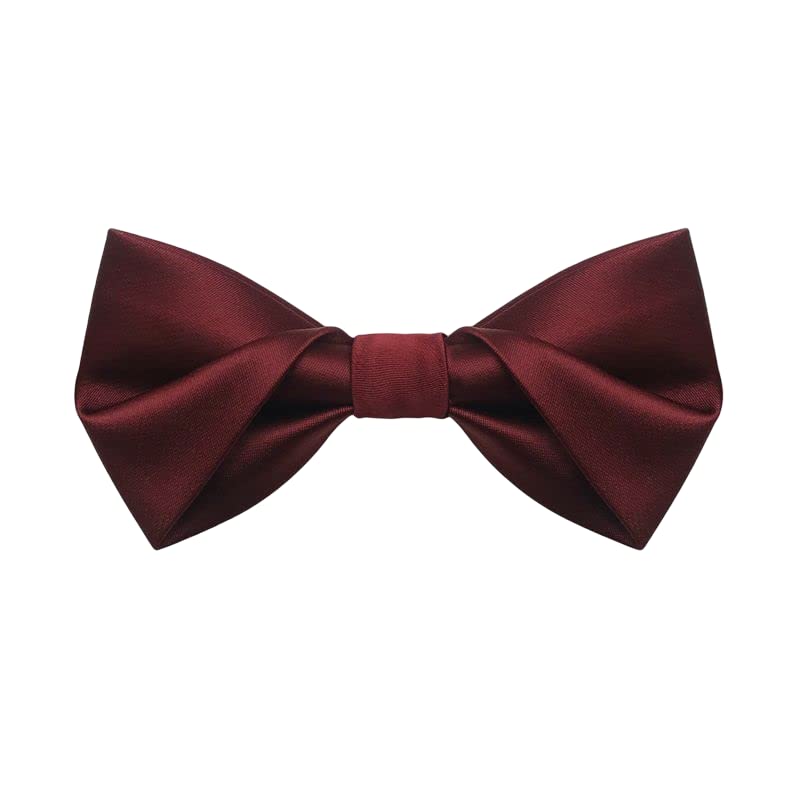 

[NECOTIA] Amazon Exclusive Brand Luxury Bow Tie, Jacquard Weave, Asymmetrical Design, Men s, One-Touch, Solid Color, Formal, Wedding, Party, 9 Colors