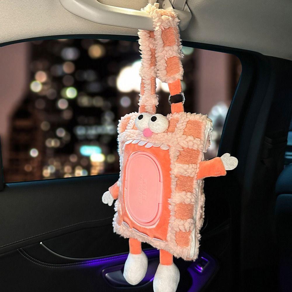 

Cartoon Car Wet Wipes Bag Creative Hanging Napkin Holder Stylish Baby Wet Wipe Pouch Kitchen Yellow-Style A
