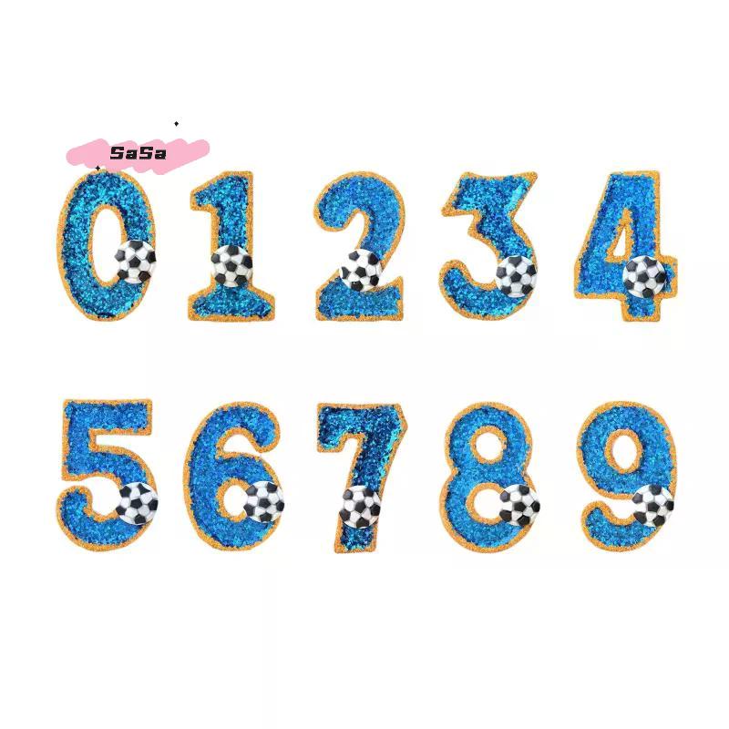 S-1Pc Vitality Football 0-9 Free Matching Combination Digital Candles Birthday Candles For High-end Baking Cake Decoration