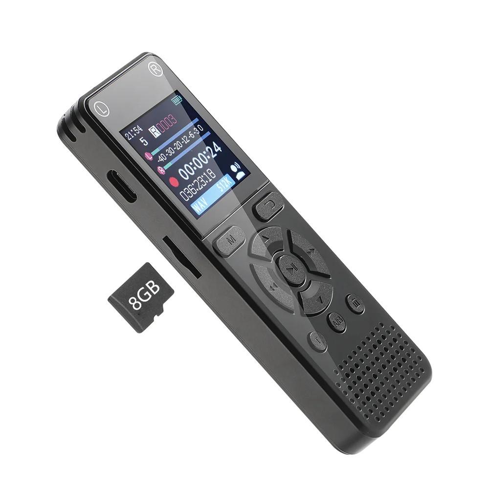 Digital Voice Recorder HD Audio Recorder with Noise Cancelling Voice Activated MP3 Player for Lectures Meetings Interviews