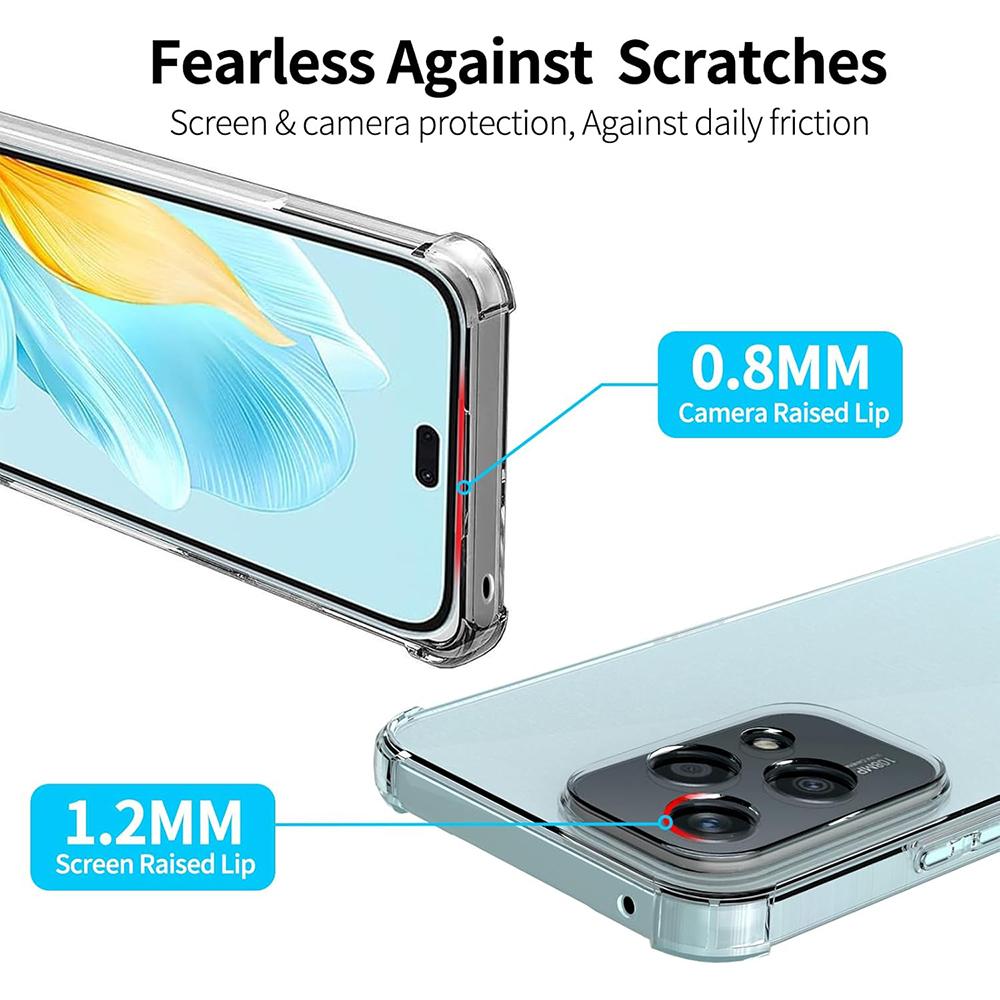 Plain Clear Shockproof Phone Case For Honor 200 300 Pro Ultra Honor200 Smart lite Transparent Silicone TPU Cover