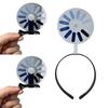 Loading Icon Hairpin Spin-Load Design Hair Hoop Elastic School Uniform Headband Party Hair Accessory