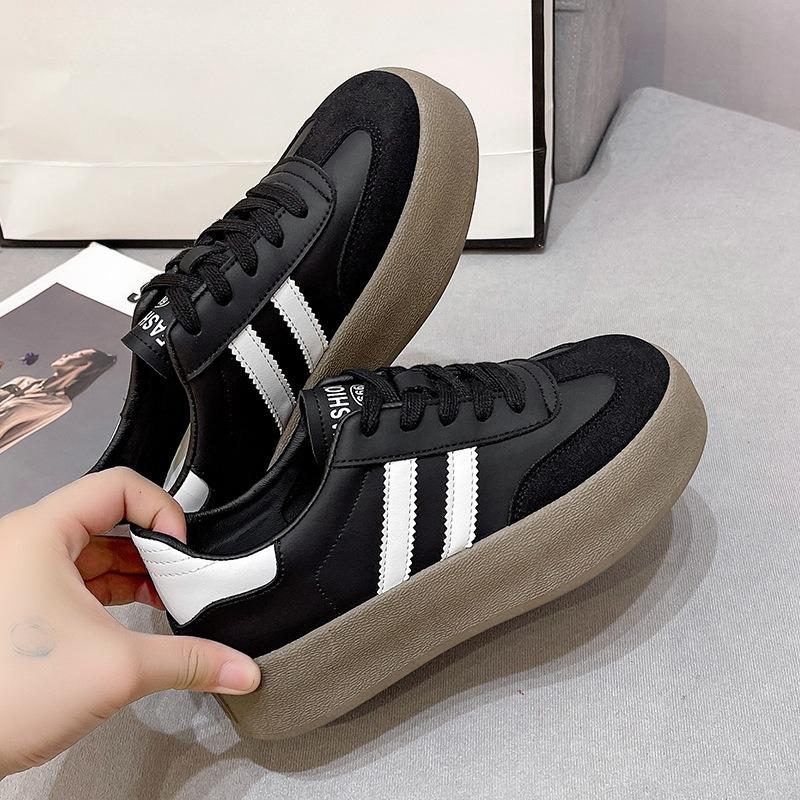 New Style Shoes: Thick-soled, Height-increasing Board Shoes, Low-top Shoes, Retro and Versatile Casual Sports Shoes
