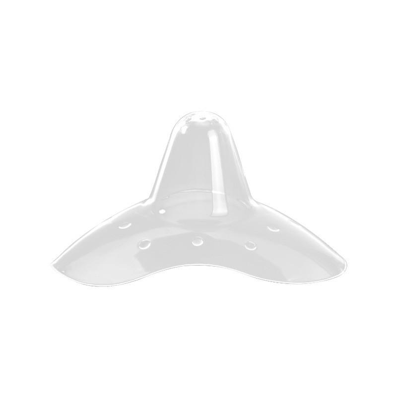 Triangle Silicone Nursing Nipple Protector - Half-Round Anti-Leak Breast Shield Pad