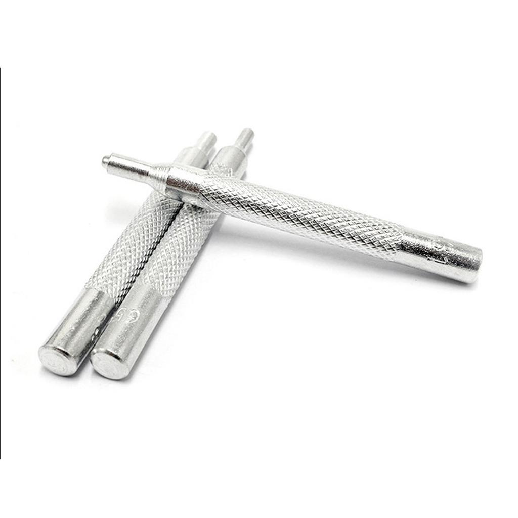 11 Pieces Die Punch Snap Kit Practical Punch Buttons Set with Base Pressing Stud for Punch Hole and Install Rivet Button