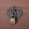 Antique Zinc Alloy Padlock and Hasp for Furniture and Boxes Lock for Jewellery Cases Wooden Storage and Chests