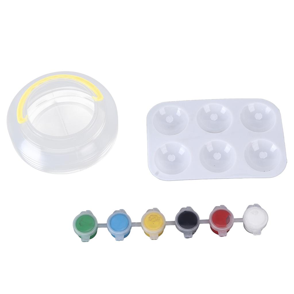 Acrylic Paint Set 6 Colors Easy To Use Complete Tools Macaron Painting Brush Set for Home Studio Art School