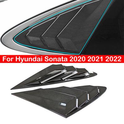 Für Hyundai Sonata 2020 2025 2025 Auto Heckklappen-Fenster Seitenjalousie Abdeckung Zierleiste Aufkleber Lüftungsschaufel ABS Kohlefaser Zubehör