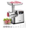 VEVOR Electric Meat Grinder, 2.3 kg/Min Capacity, #8 Meat Mincer with 3 Grinding Plates, 3 Sausage Stuffing Tubes & Kubbe Kit