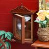 Antique Miniature Wooden Hanging Shelf For Doll House Scene Decoration Easy Assembly Craft Model Project Furniture