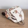 A Retro Ethnic-style Embroidered Flower Backpack with A Large Capacity for Artistic Travel